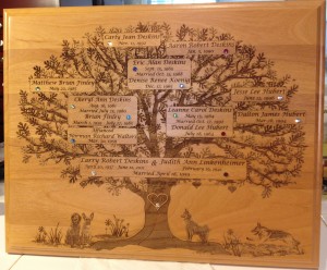 deskins family tree plaque